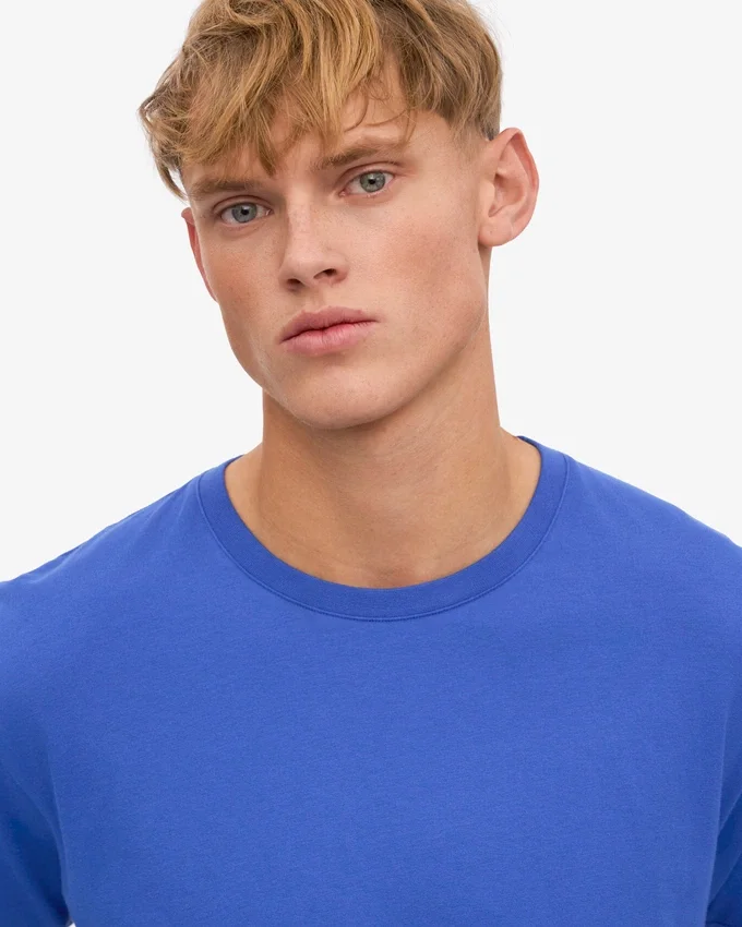 Classic Organic Tee - Azul zafiro