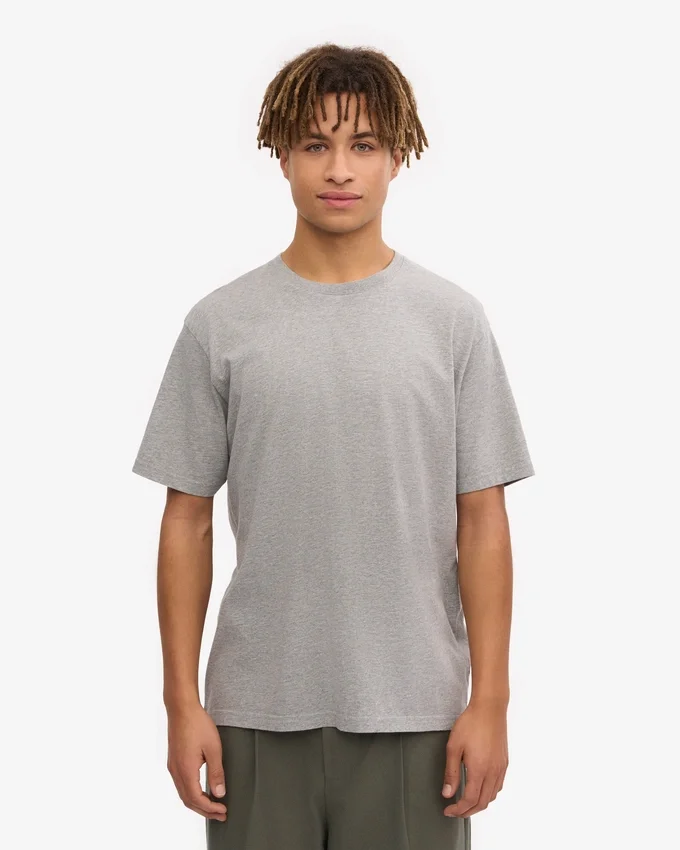 Classic Organic Tee - Gris jaspeado