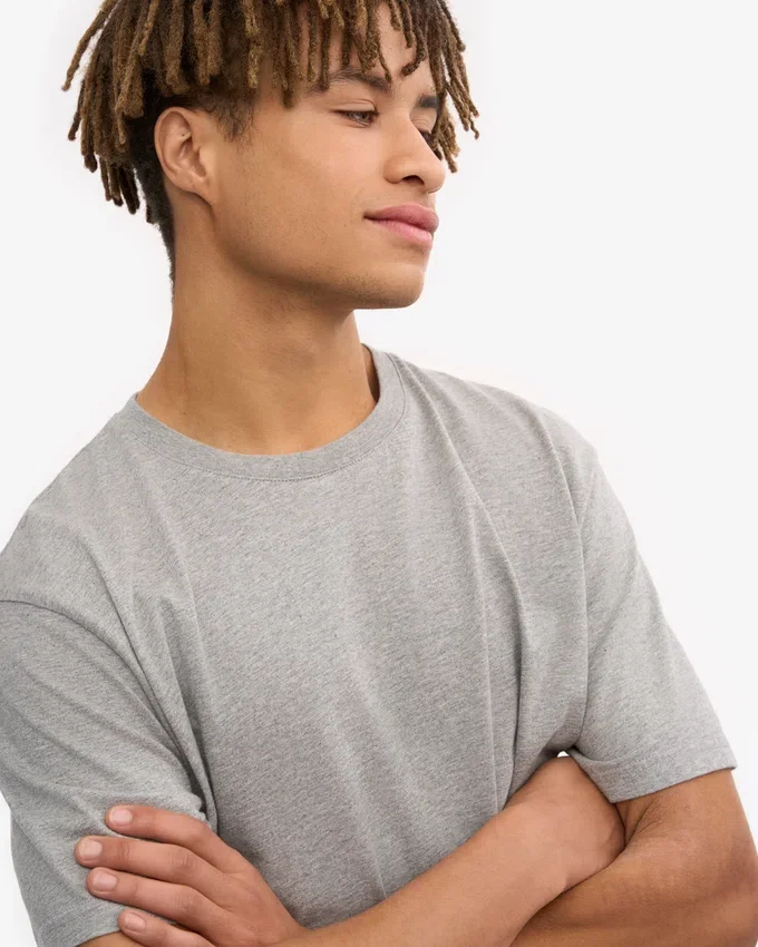 Classic Organic Tee - Gris jaspeado