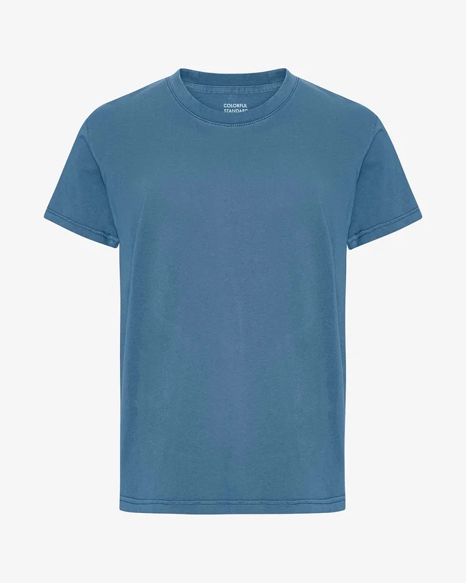 Classic Organic Tee - Índigo descolorido