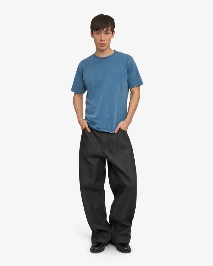 Classic Organic Tee - Índigo descolorido