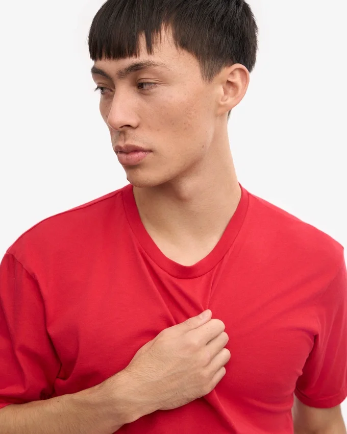 Classic Organic Tee - Rojo escarlata