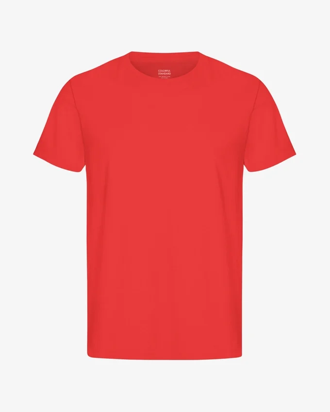 Classic Organic Tee - Rojo mandarina
