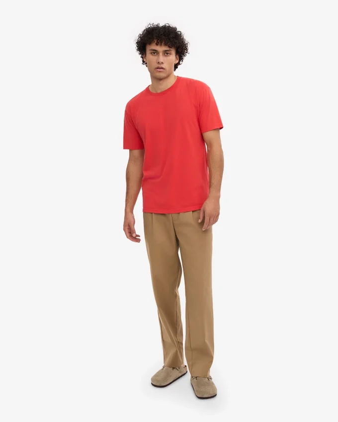 Classic Organic Tee - Rojo mandarina