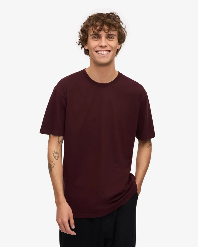 Classic Organic Tee - Rojo sangre de buey