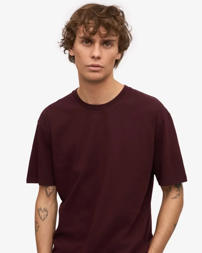 Classic Organic Tee - Rojo sangre de buey