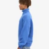 Cuello alto de lana merino - Azul del Pacífico
