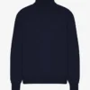 Cuello alto de lana merino - Azul marino