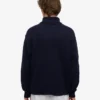 Cuello alto de lana merino - Azul marino