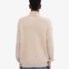Cuello alto de lana merino - Blanco marfil