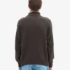 Cuello alto de lana merino - Marrón café
