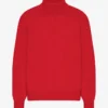 Cuello alto de lana merino - Rojo escarlata
