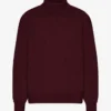 Cuello alto de lana merino - Rojo sangre de buey
