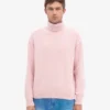 Cuello alto de lana merino - Rosa descolorido