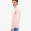 Cuello alto de lana merino - Rosa descolorido