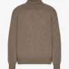 Cuello alto de lana merino - Taupe cálido