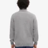 Cuello alto de lana merino - Gris jaspeado
