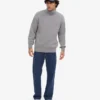 Cuello alto de lana merino - Gris jaspeado