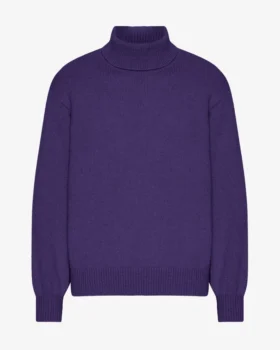 Cuello alto de lana merino - Ultravioleta