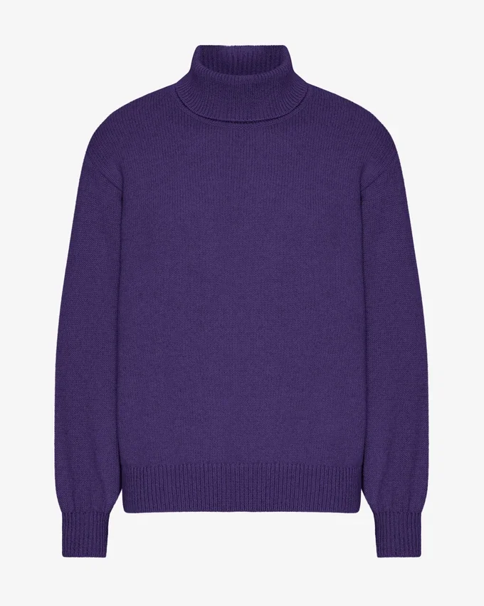Cuello alto de lana merino - Ultravioleta