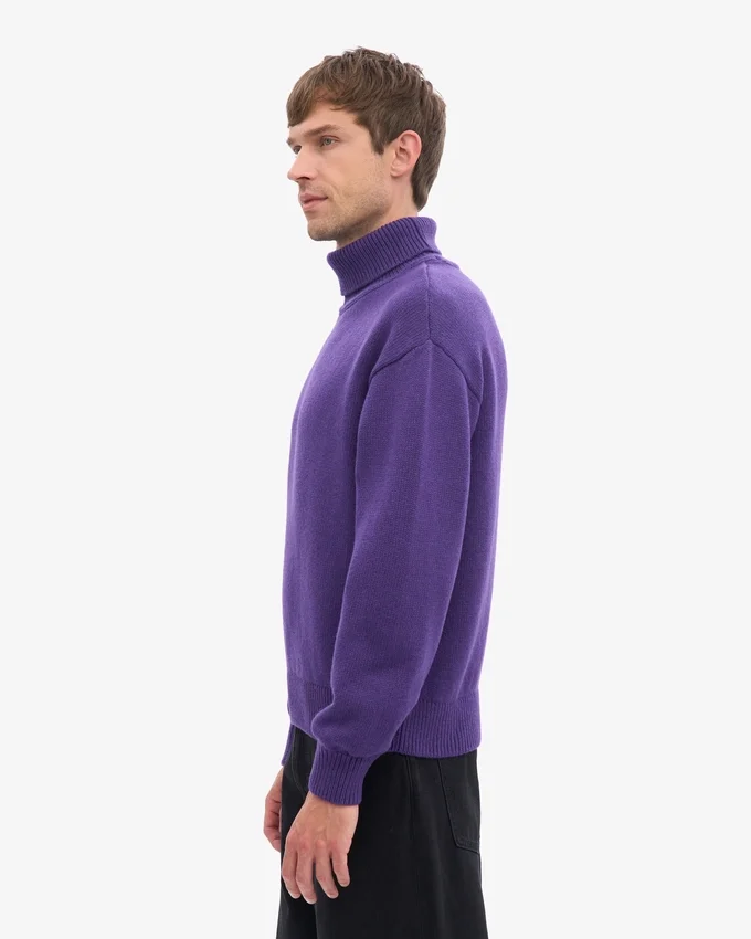 Cuello alto de lana merino - Ultravioleta