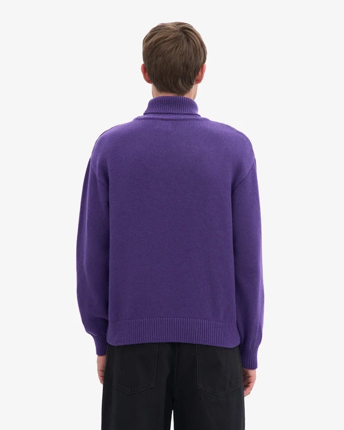 Cuello alto de lana merino - Ultravioleta