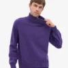 Cuello alto de lana merino - Ultravioleta