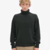 Cuello alto de lana merino - Verde cazador