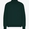 Cuello alto de lana merino - Verde esmeralda