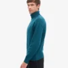 Cuello alto de lana merino - Verde océano