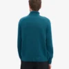 Cuello alto de lana merino - Verde océano