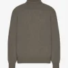Cuello alto de lana merino - Verde oliva