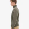 Cuello alto de lana merino - Verde oliva