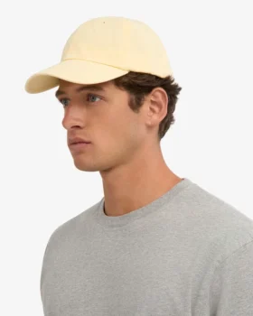 Gorra de algodón orgánico – Amarillo suave