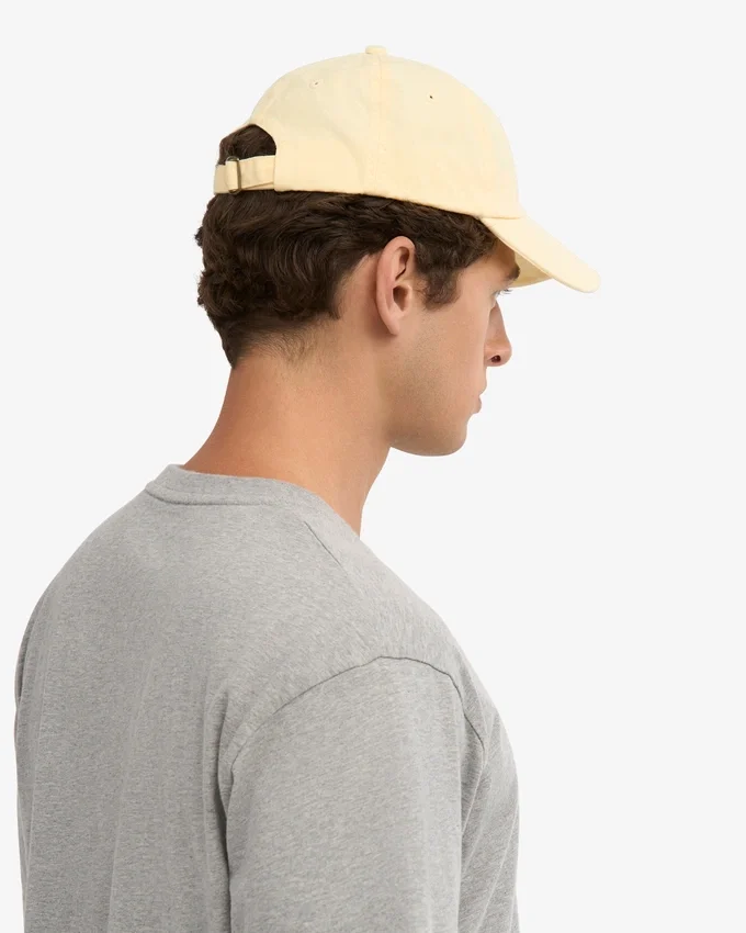 Gorra de algodón orgánico - Amarillo suave