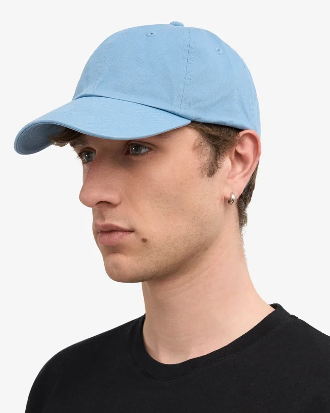 Gorra de algodón orgánico - Azul mar