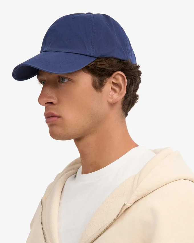 Gorra de algodón orgánico - Azul marino