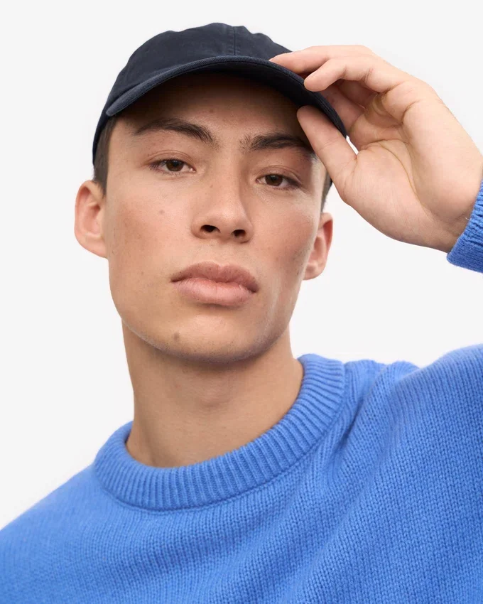 Gorra de algodón orgánico - Azul marino