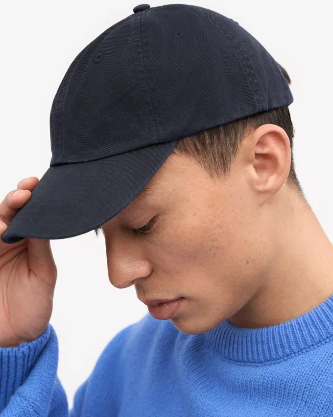 Gorra de algodón orgánico - Azul marino