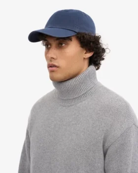 Gorra de algodón orgánico – Azul petróleo