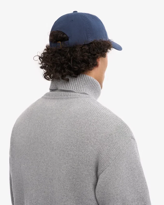 Gorra de algodón orgánico - Azul petróleo