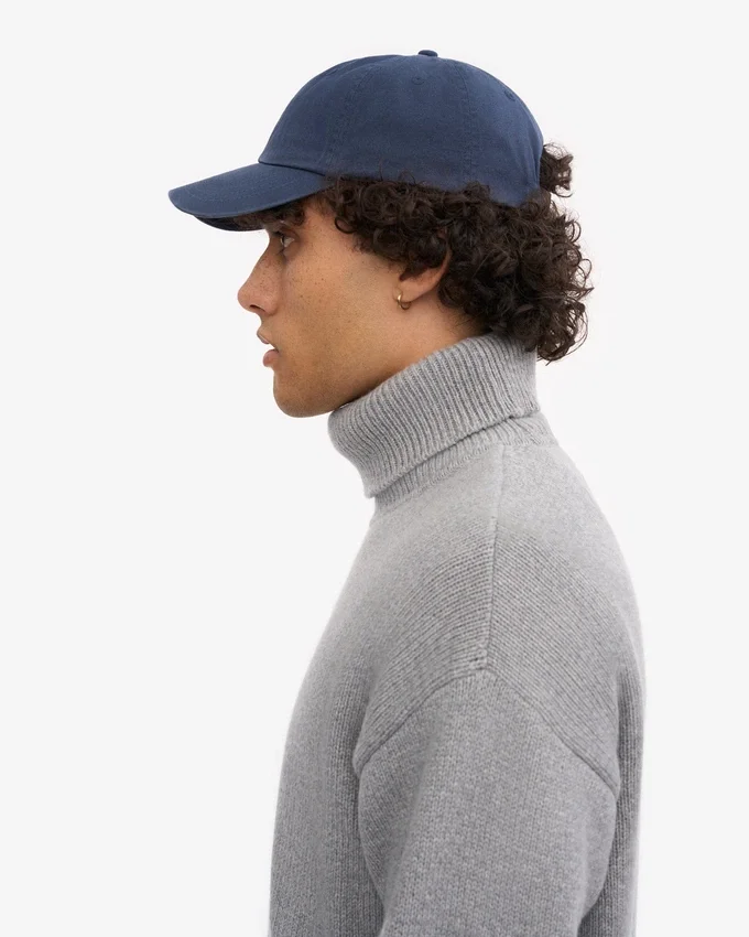 Gorra de algodón orgánico - Azul petróleo