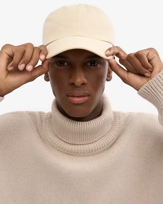 Gorra de algodón orgánico - Blanco marfil