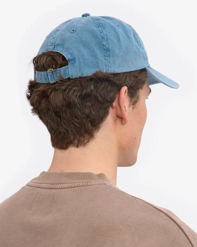 Gorra de algodón orgánico - Índigo descolorido