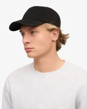 Gorra de algodón orgánico – Negro intenso