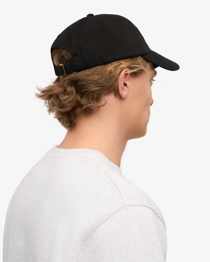 Gorra de algodón orgánico - Negro intenso
