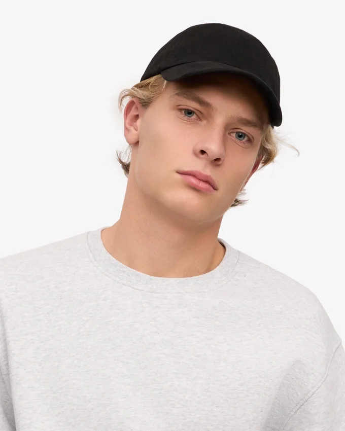 Gorra de algodón orgánico - Negro intenso