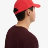 Gorra de algodón orgánico - Rojo mandarina