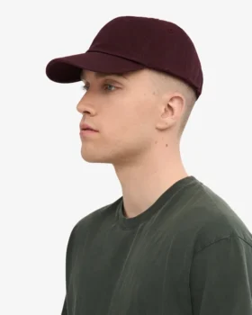 Gorra de algodón orgánico – Rojo sangre