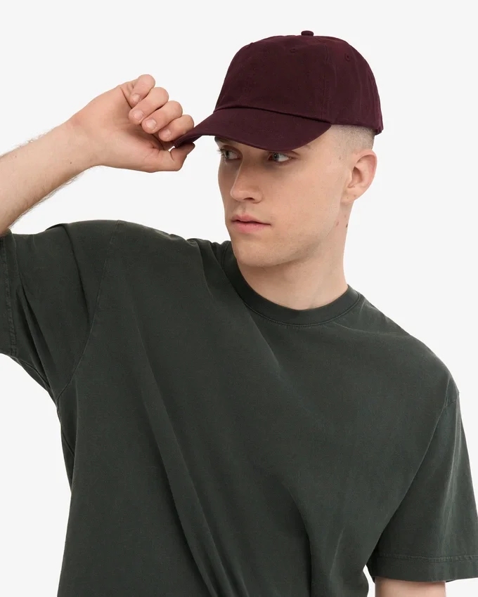 Gorra de algodón orgánico - Rojo sangre